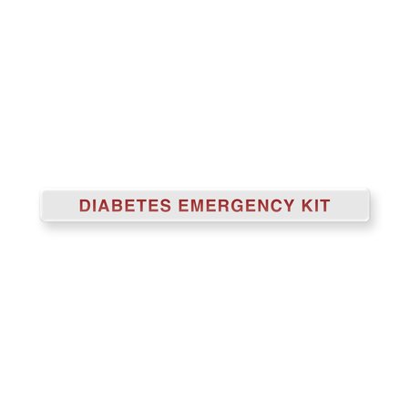 AEK Permanent Adhesive Dome Label Diabetes Emergency Kit EN9482